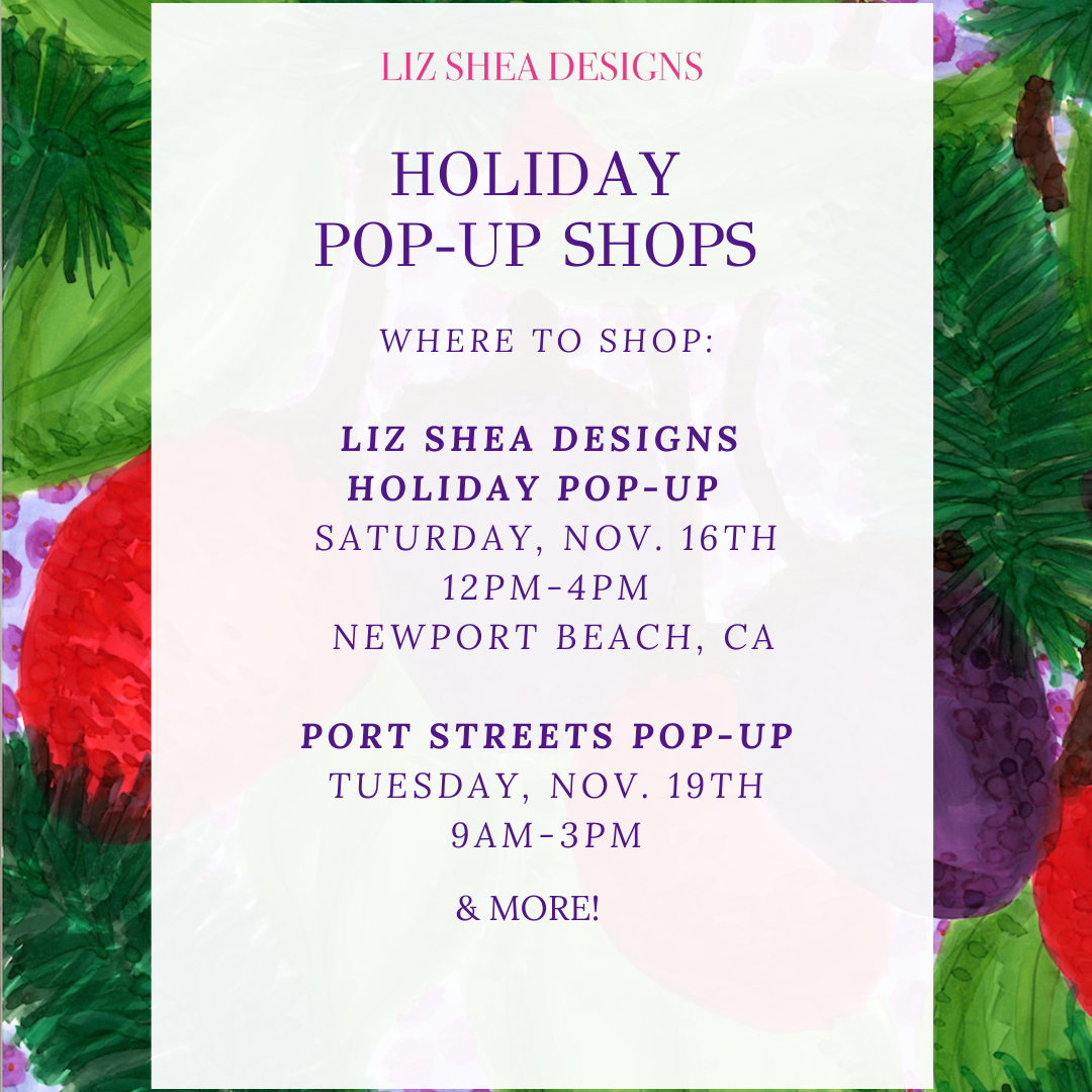 Get Ready for the Holiday Season with Liz Shea Designs' Pop-Up Events! 🎄